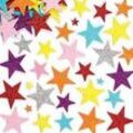 Glitzernde Schaumstoff Sticker "Sterne" (150 Stück) Bastelbedarf Verzierung & Dekorationen