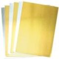 Metallic-A4-Pappe in Gold und Silber (20 Stück) Bastelbedarf Pappe & Papier