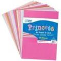 Prinzessin Pappe & Papier Set (120 Stück) Bastelbedarf Pappe & Papier