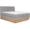 Boxspringbett Marie in Hellgrau ca. 180x200cm