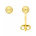 Paar Ohrhänger ADELIA´S "585 Gold Ohrringe Ohrstecker Ø 4 mm" Gr. Damen, Gelbgold 585, goldfarben (gold) Damen Ohrhänger