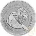1 Unze Silbermünze British Lion und American Eagle 2024
