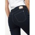 5-Pocket-Jeans MAC "Angela" Gr. 44, Länge 34, blau (dark blue rinsed) Damen Jeans Röhrenjeans