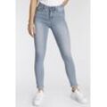 Skinny-fit-Jeans ARIZONA "Ultra Soft" Gr. 50, N-Gr, blau (bleached) Damen Jeans Röhrenjeans