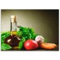 Küchenrückwand ARTLAND "Gesundes Gemüse und Gewürze" Spritzschutzwände Gr. B/H: 70 cm x 50 cm, grün Küchendekoration