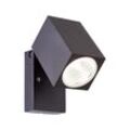 BRILLIANT Burk LED Außenwandstrahler schwarz 1x LED integriert, 6W LED integriert, (Lichtstrom: 600lm, Lichtfarbe: 3000K)