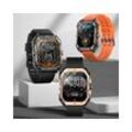 VSIUO Smartwatch Damen Herren Telefonfunktion 1.85" Touchscreen Smart Watch Smartwatch (2.02 Zoll