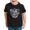 style3 Print-Shirt Kinder T-Shirt Serenity Firefly aufbruch allianz raumschiff