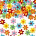 Selbstklebende Filz-Blumen (60 Stück) Bastelbedarf Verzierung & Dekorationen