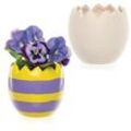 Keramik-Blumentöpfe "Osterei" (4 Stück) Bastelaktivitäten zu Ostern