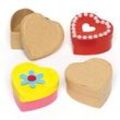Herzförmige Schachteln (8 Stück) Bastelaktivitäten Valentinstag