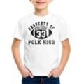 style3 Print-Shirt Kinder T-Shirt Property of Polk High nette football bundy schrecklich familie al