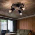 Spot Rondell Strahler verstellbar Käfig Decken Leuchte Wohn Zimmer Beleuchtung Gitter Lampe schwarz