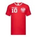 Blondie & Brownie T-Shirt Herren Polen Polska Sport Trikot Fußball Weltmeister WM Europa EM