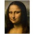 Leinwandbild ARTLAND "Mona Lisa. Detail Kopf. 1503-1506" Bilder Gr. B/H: 60 cm x 80 cm, Frau, 1 St., braun Leinwandbilder