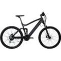 E-Bike ZÜNDAPP "XFS" E-Bikes Gr. 48 cm, 27,5 Zoll (69,85 cm), schwarz (schwarz, rot) E-Bikes