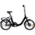 E-Bike ZÜNDAPP "ZXT20" E-Bikes Gr. 38 cm, 20 Zoll (50,80 cm), schwarz E-Bikes