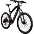 E-Bike ZÜNDAPP "Z898" E-Bikes Gr. 48 cm, 27,5 Zoll (69,85 cm), schwarz (schwarz, rot) E-Bikes