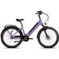 E-Bike SAXONETTE "Comfort Plus" E-Bikes Gr. 45 cm, 28 Zoll (71,12 cm), lila (lavendel) E-Bikes