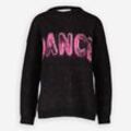 Schwarz-pinker Pullover mit Dance-Aufschrift