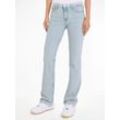 Bootcut-Jeans TOMMY JEANS "Maddie" Gr. 31, Länge 30, blau (light denim2) Damen Jeans Bootcut