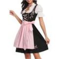 RUZU UG Dirndl Damen Dirndl Kleid Oktoberfest Outfit Arbeitskleidung fürTraditionelle (1-tlg)