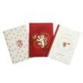 Harry Potter: Gryffindor Constellation Sewn Notebook Collection (Set of 3) - Insight Editions, Kartoniert (TB)