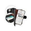 Huawei Y7 2018 Book Style Handy Schutz Hülle Case Brief Tasche Kunstleder mit Magnetverchluss Kartenfächer Standfunktion Schwarz - Schwarz