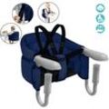 Aufun - Faltbarer Tischsitz für Babys, Booster-Sitz mit Anti-Rutsch-Klemmen, ergonomischer Rückenlehne und Sicherheitsgurt, Kinder Reisehochstuhl für