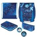 herlitz Schulranzen-Set FiloLight Plus Deep Sea Kunstfaser blau