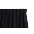 LIFA LIVING Vorhang - 150 x 260 cm - Haken - Schwarz