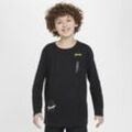 Los Angeles Lakers Courtside Max90 Nike NBA-Longsleeve für ältere Kinder (Jungen) - Schwarz