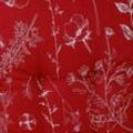 GO-DE Relax-Auflage 50 cm x 170 cm x 6 cm, rot, Blumen/Stengel rot