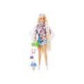 Mattel HDJ45 - Barbie - Extra Puppe Flower Power