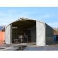 6x6m Zelthalle, PVC-Plane, grau, ohne Statik - (49637)