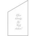 Ambiente Glaszaun Dekor Logo schräg 103 x 120/180 cm gehärtetes 8 mm Glas