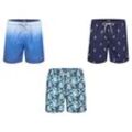 Happy Shorts Herren Badeshorts mit Peaching-Effekt