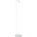 Licht-erlebnisse - Stehlampe klein 140 cm schwenkbar Weiß Metall GU10 Stehleuchte Wohnzimmer - Weiß
