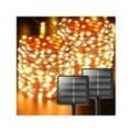 Solar-Lichterkette für den Außenbereich, 2 Stück, 44 m, 440 LEDs, Total Litogo Ribbon String Lights Outdoor Solar-Lichterkette, 8 Modi, wasserdichtes