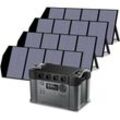 Power Station 1500Wh 2400W Solar Generator with 4Pcs 140W Solar Panel for Emergency Outdoor Allpowers S2000 pro
