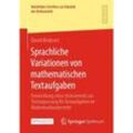 Sprachliche Variationen von mathematischen Textaufgaben - David Bednorz, Kartoniert (TB)