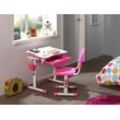 Kinderschreibtisch VIPACK "Comfortline" Tische Gr. B/H/T: 66 cm x 76 cm x 47 cm, rosa (weiß, rosa) Kinder Kinderschreibtische
