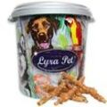 5 kg Lyra Pet® Kaurollen mit Hühnerbrust ca. 34 cm in 30 L Tonne