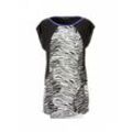 YESET Longbluse Damen Longbluse Tunika Bluse Shirt Zebra-Print Top Polyester 637140