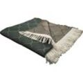 Wohndecke ADAM "Indian Cortezada" Wohndecken Gr. B/L: 145 cm x 190 cm, braun (schlamm) Baumwolldecken