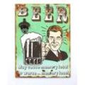 Wandbild Beer mit Flaschenöffner 40 cm Bieröffner 21261 Grün Wandflaschenöffner