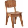 HFST01-BR Küchenstuhl Stuhl Schreibtischstuhl Bürostuhl mit Rücklehne Arbeitsstuhl Kinderstuhl Sitzhöhe 46cm Blau bht ca. 44,5x86x61cm - Sobuy