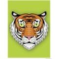 Close Up - Asiatischer Tiger Kunstdruck Madeleine Papier 250 gr. matt