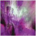 Wandbild ARTLAND "Rosa Licht" Bilder Gr. B/H: 70 cm x 70 cm, Alu-Dibond-Druck Gegenstandslos quadratisch, 1 St., pink Kunstdrucke