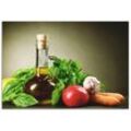 Küchenrückwand ARTLAND "Gesundes Gemüse und Gewürze" Spritzschutzwände Gr. B/H: 80 cm x 55 cm, grün Küchendekoration